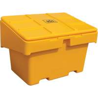 Contenants pour sel & sable SOS, Avec Moraillon, 48" x 33" x 34", 18,5 pi³, Jaune We Share Industrial Supply