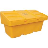 Contenants pour sel & sable SOS, Avec Moraillon, 72" x 36" x 36", 36 pi³, Jaune We Share Industrial Supply