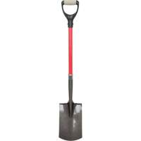 Pelles robustes, Fibre de verre, Lame Acier au carbone, Manche en Prise en D, Longueur 30-1/2" We Share Industrial Supply