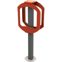 Supports pour bicyclettes Bike Stop, Acier, 2 bicyclettes We Share Industrial Supply