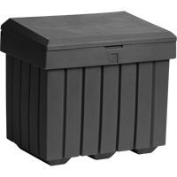 Conteneur d'entreposage &eacute;conomique pour sel/sable, 32" x 23" x 27-1/2", 10 pi³, Gris We Share Industrial Supply