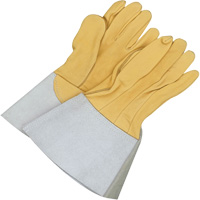 Gants de soudage &agrave; l'arc TIG en cuir de daim retourn&eacute; Gander Brand, Cuir fleur de daim, Taille 10 We Share Industrial Supply