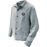Veste de soudeur, Cuir, 2T-Grand, Gris We Share Industrial Supply