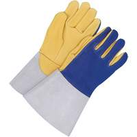 Gants pour soudeur TIG avec poignet de 5,5", Cuir fleur de daim, Taille 10 We Share Industrial Supply