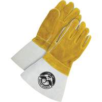 Gants pour soudeur avec poignet de 5", Cuir de vache refendu, Taille Taille unique We Share Industrial Supply