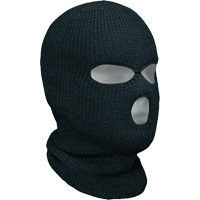 Classic 3-Hole Balaclava, Acrylic, Black We Share Industrial Supply