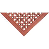 Tapis de s&eacute;rie Competitor, &agrave; fentes, 3' x 5' x 7/8", Orange, Caoutchouc naturel We Share Industrial Supply