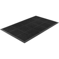 Tapis de s&eacute;rie Competitor, &agrave; fentes, 3' x 5' x 7/8", Noir, Caoutchouc naturel We Share Industrial Supply