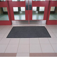 Tapis Poly-Tuft, Essuie-pieds, 3' x 60' x 5/16", Charbon We Share Industrial Supply