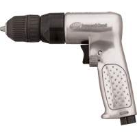 Perceuse pneumatique r&eacute;versible, 4 pi³/min, 1/4" NPTF, 93 dBA, 3/8" mandrin, Sans cl&eacute; We Share Industrial Supply