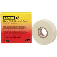 Ruban en tissu de verre Scotch, 19 mm (3/4") la x 20 m (66') lo, 7 mils, Blanc We Share Industrial Supply