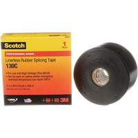 Ruban d'&eacute;pissage sans support en caoutchouc de calibre professionnel Scotch, 50,8 mm (2") la x 9 m (30') lo, 30 mils, Noir We Share Industrial Supply
