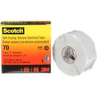 Scotch&reg; Self-Fusing Silicone Rubber Electrical Tape, 25.4 mm (1") x 9 m (30'), Grey, 12 mils We Share Industrial Supply