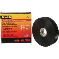 Ruban isolant Super 88 de calibre professionnel Scotch, 19 mm (3/4") la x 32,9 m (108') lo, 8,5 mils, Noir We Share Industrial Supply