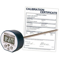 Thermom&egrave;tre avec certificat de calibration, Contact, Num&eacute;rique, -40-450°F (-40-230°C) We Share Industrial Supply