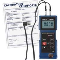 Jauge d'&eacute;paisseur avec certificat de calibration, Affichage Num&eacute;rique, Ultrason, gamme de 0,05" to 7,9" (1,5 mm to 200 mm) We Share Industrial Supply