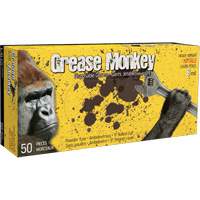 Grease Monkey&reg; Gloves, Large, Nitrile, 8-mil, Powder-Free, Black We Share Industrial Supply