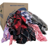 Chiffons d'essuyage, Flanelle, 10 lb We Share Industrial Supply