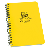 Side-Spiral Notebook, Soft Cover, Yellow, 64 Pages, 4-5/8" W x 7" L We Share Industrial Supply