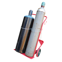 Cylinder Cart, Mold-on Rubber Wheels, 25-1/2"W x 7"L Base, 350 lbs. We Share Industrial Supply