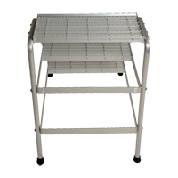 Escabeau en aluminium, 3 marches, 34-9/16" x 22-13/16" x Hauteur 30" We Share Industrial Supply