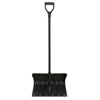 Pelle &agrave; neige en poly avec bande d'usure en acier, Lame Polypropyl&egrave;ne, Largueur 19-3/4", Manche Prise en D, Bande d'usure Compris We Share Industrial Supply