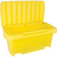 Contenant de rangement robuste pour l'ext&eacute;rieure pour sel et sable, 24" x 48" x 24", 10 pi³, Jaune We Share Industrial Supply