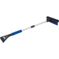 Snow Brush, Telescopic, Polypropylene Blade, 32-1/2" Long, Blue We Share Industrial Supply