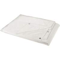 B&acirc;che, Robuste, Blanc, 8' x 6' x 6 mils We Share Industrial Supply