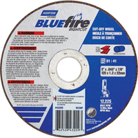 BlueFire&reg; Cut-off Wheel, 4-1/2" x 0.045"/1/16", 7/8" Arbor, Type 01/41, Aluminum Oxide/Zirconium, 13580 RPM We Share Industrial Supply