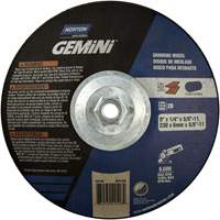 Meule soucoupes Gemini, 9" x 1/4", Arbre 5/8"-11, Oxyde d'aluminium, Type 28 We Share Industrial Supply