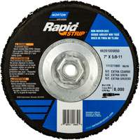 Disques &agrave; moyeu d&eacute;port&eacute; non tiss&eacute;s pour d&eacute;capage rapide Bear-Tex, 7" dia., Grain Extra grossier, Carbure de silicium We Share Industrial Supply