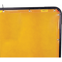 Rideau Lavashield, 68,5" x 68,5", Transparence &eacute;lev&eacute;, Jaune We Share Industrial Supply