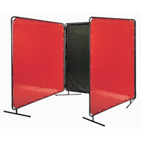 &eacute;cran et cadre pour soudage, Vert olive, 6' x 6' We Share Industrial Supply