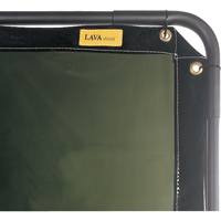 Rideau Lavashield, 68,5" x 68,5", Transparence Moyenne, Vert We Share Industrial Supply