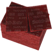 Scotch-Brite 7447 Hand Pads, Aluminum Oxide, 9" x 6", Very Fine Grit We Share Industrial Supply