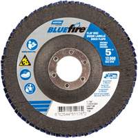 Disque &agrave; lamelles Bluefire, 5" x 7/8", Type 29, Grain 40, Alumine de zirconium We Share Industrial Supply