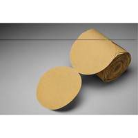 Disque abrasif dor&eacute; en rouleau de papier Stikit, 6" dia., Grain P150, Oxyde d'aluminium We Share Industrial Supply