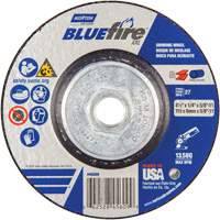 Meule XXL BlueFire, 4-1/2" x 1/4", Arbre 5/8", C&eacute;ramique d'alumine, Type 27 We Share Industrial Supply