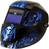 Carrera ArcOne&reg; Hood, 3" L x 4" W View Area, 9 - 13 Shade Range, Blue We Share Industrial Supply