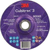 Meule &agrave; tronçonner Cubitron 3, 6" x 0,045", Arbre de 7/8", Type T27, C&eacute;ramique, 10 200 Tr/min We Share Industrial Supply