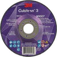 Meule a moyeu d&eacute;port&eacute; Cubitron 3, 5" x 1/4", Arbre 7/8", C&eacute;ramique, Type T27 We Share Industrial Supply