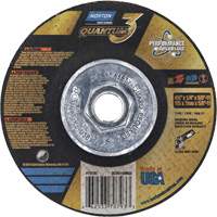 Meule Quantum3 SG, 4-1/2" x 1/4", Arbre 5/8"-11, C&eacute;ramique d'alumine, Type 27 We Share Industrial Supply