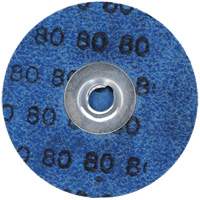 Disques en tissu &agrave; changement rapide Gemini R766/R228, 3" dia., Grain 80, Oxyde d'aluminium We Share Industrial Supply