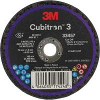 Meule &agrave; tronçonner Cubitron 3, 3" x 0,063", Arbre de 3/8", C&eacute;ramique We Share Industrial Supply