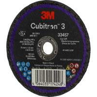 Meule &agrave; tronçonner Cubitron 3, 3" x 0,063", Arbre de 3/8", C&eacute;ramique We Share Industrial Supply