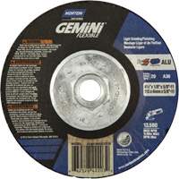 Meule et meule &agrave; tronçonner combin&eacute;e et flexible Gemini A AO, 4-1/2" x 1/8", Arbre de 5/8"-11, Type 29, Oxyde d'aluminium, 13580 Tr/min We Share Industrial Supply