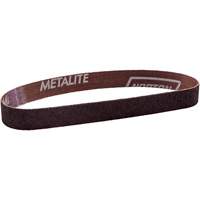 Courroie de ponçage en tissu Metalite, 3/4" la x 20-1/2" lo, Oxyde d'aluminium, Grain 100 We Share Industrial Supply