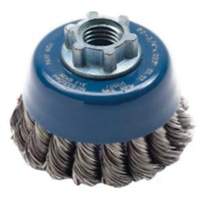 Brosse-boisseau &agrave; fils nou&eacute;s, 2-3/4" dia. x 5/8"-11 arbre We Share Industrial Supply