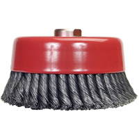 Brosse-boisseau &agrave; fils nou&eacute;s, 6" dia. x 5/8"-11 arbre We Share Industrial Supply